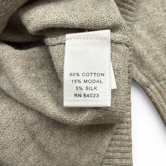 Banana Republic Grey Cotton Knot Front Cardigan | Size S | Preppy Workwear - Picture 4 of 8